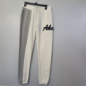 Akoo Jogger Grey And White  Drawstring Pants